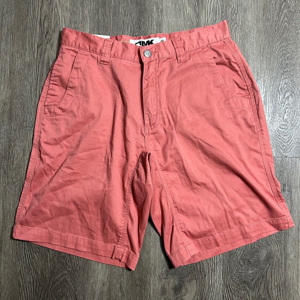 Mountain Khakis Shorts 31 Pink 10" Inseam Cotton Stretch Twill Flat Front New